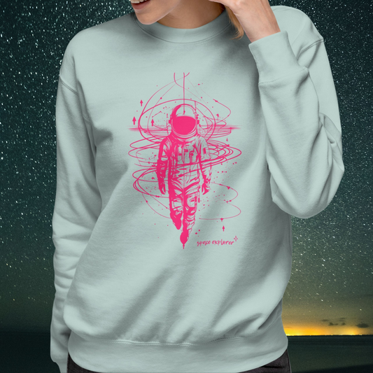 Space Explorer Sweatshirt | Oceanic & Supernova Pink