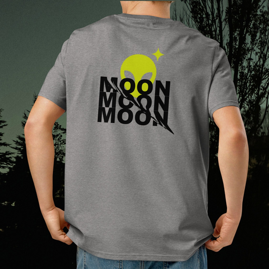 Alienhead Moon Peek T-Shirt | Organic Cotton