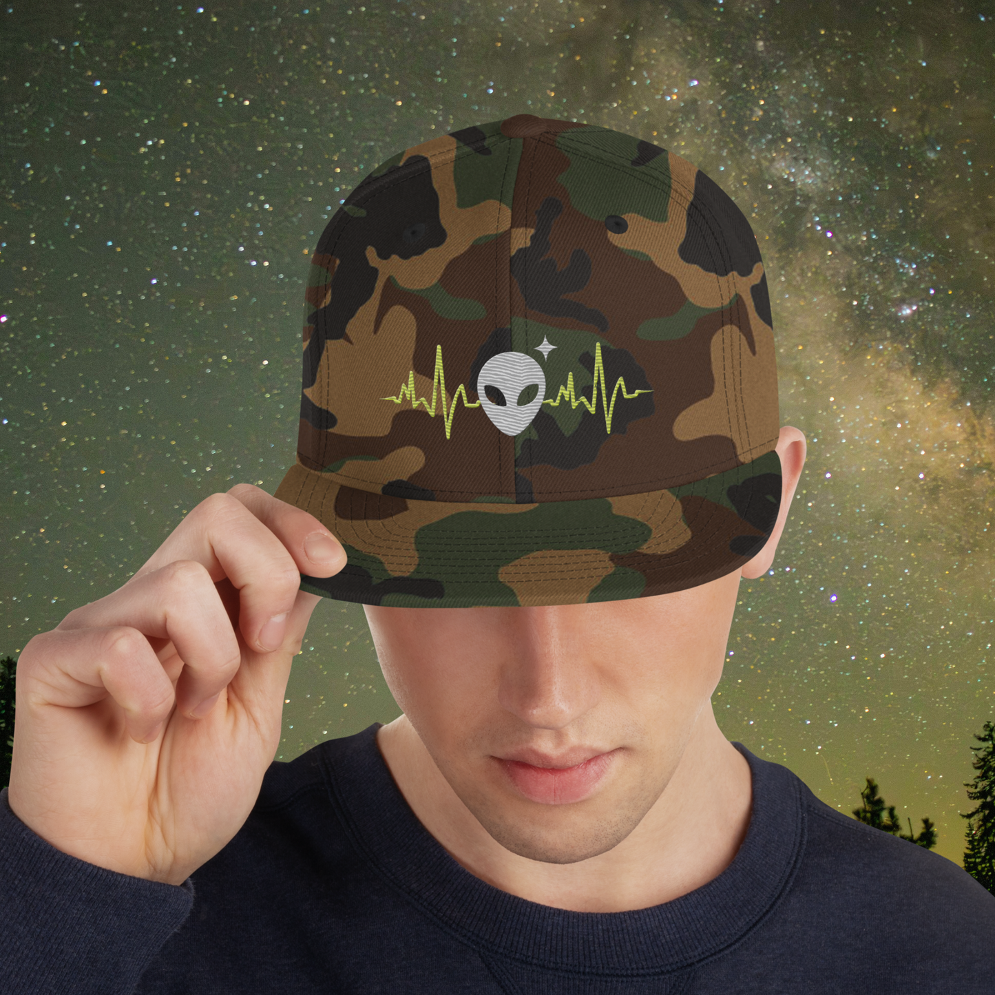 Camo Signal Snapback Hat
