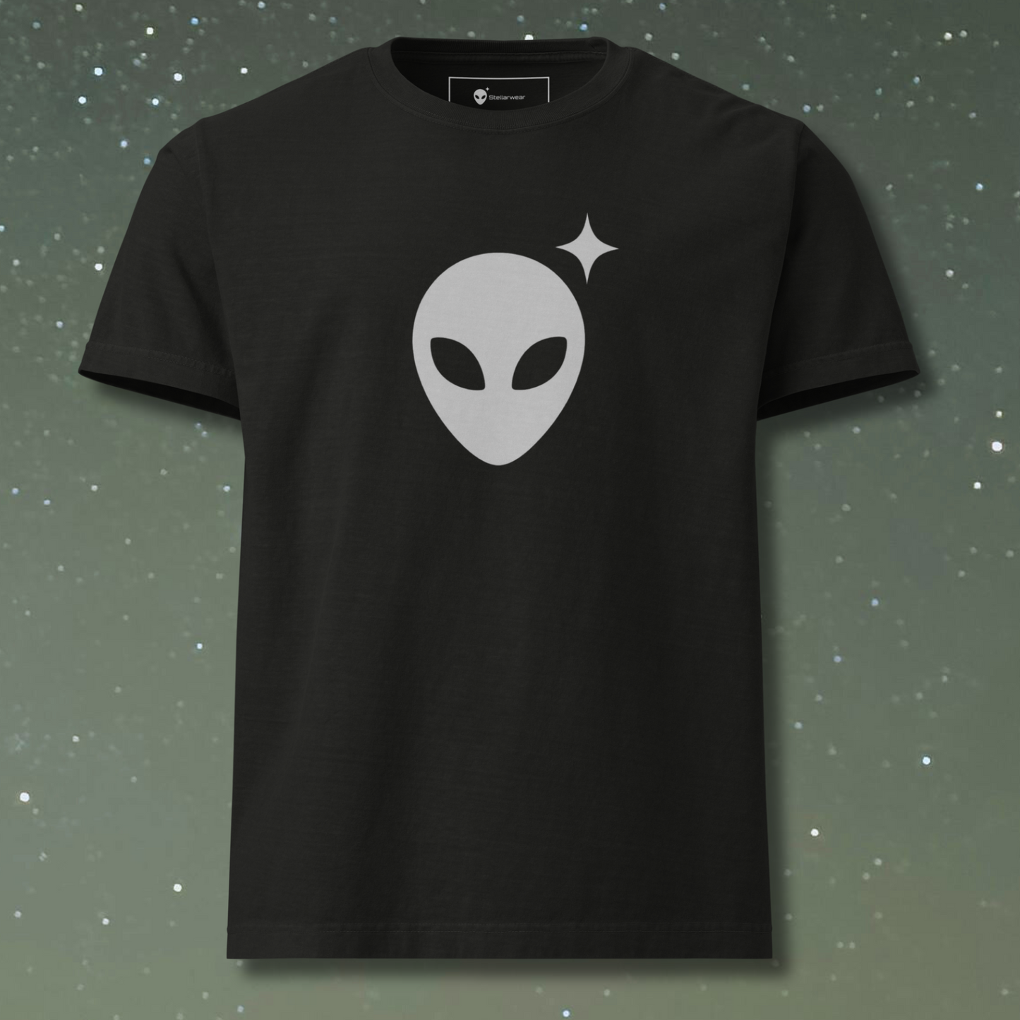 Oversized Alienhead T-Shirt | White Graphic