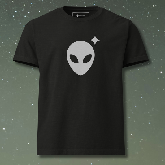 Oversized Alienhead T-Shirt | White Graphic