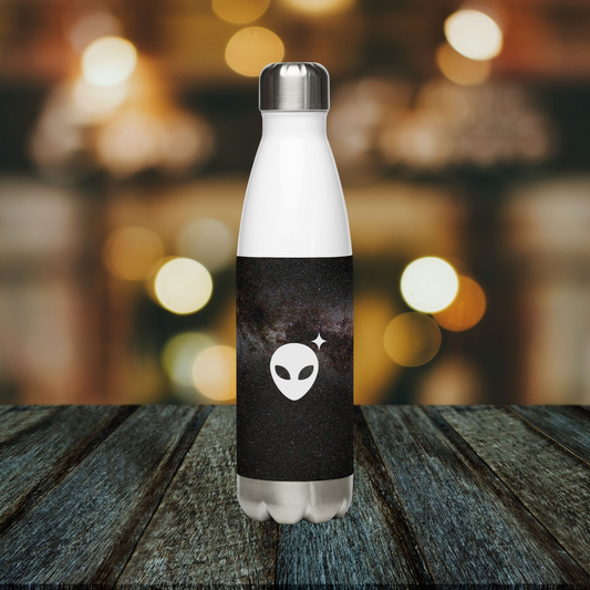 Alienhead Galaxy Print Water Bottle