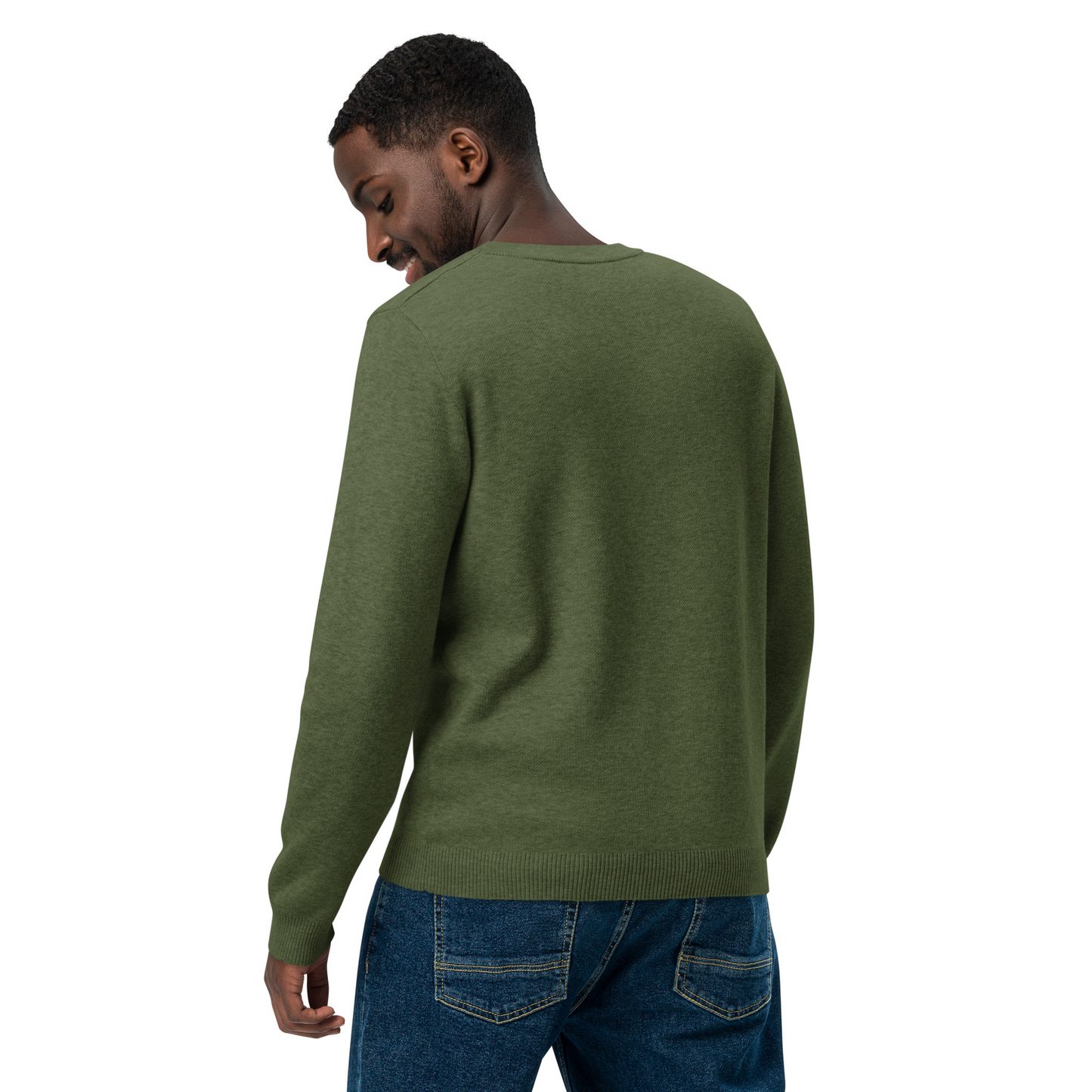 The Watchers Crewneck Sweater | Olive & Gray