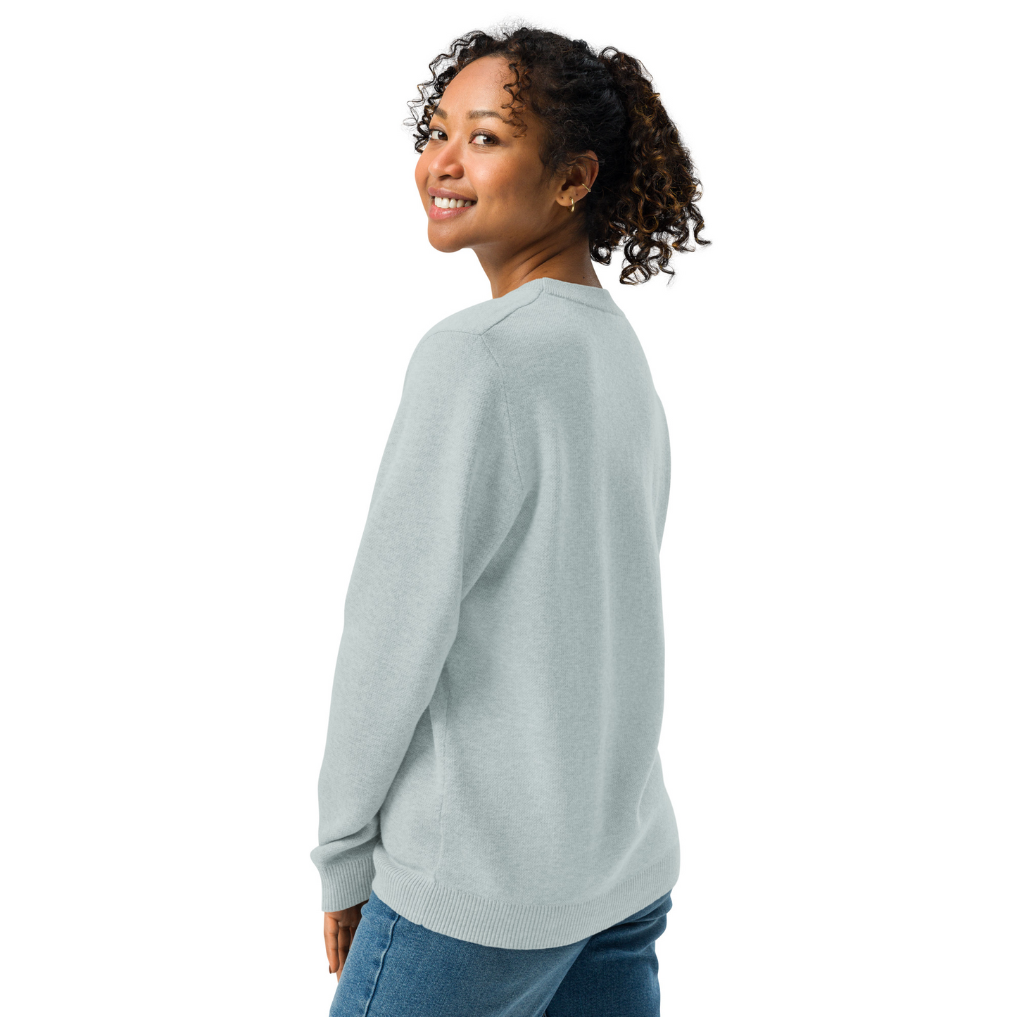 The Watchers Crewneck Sweater | Powder Blue & Turquoise