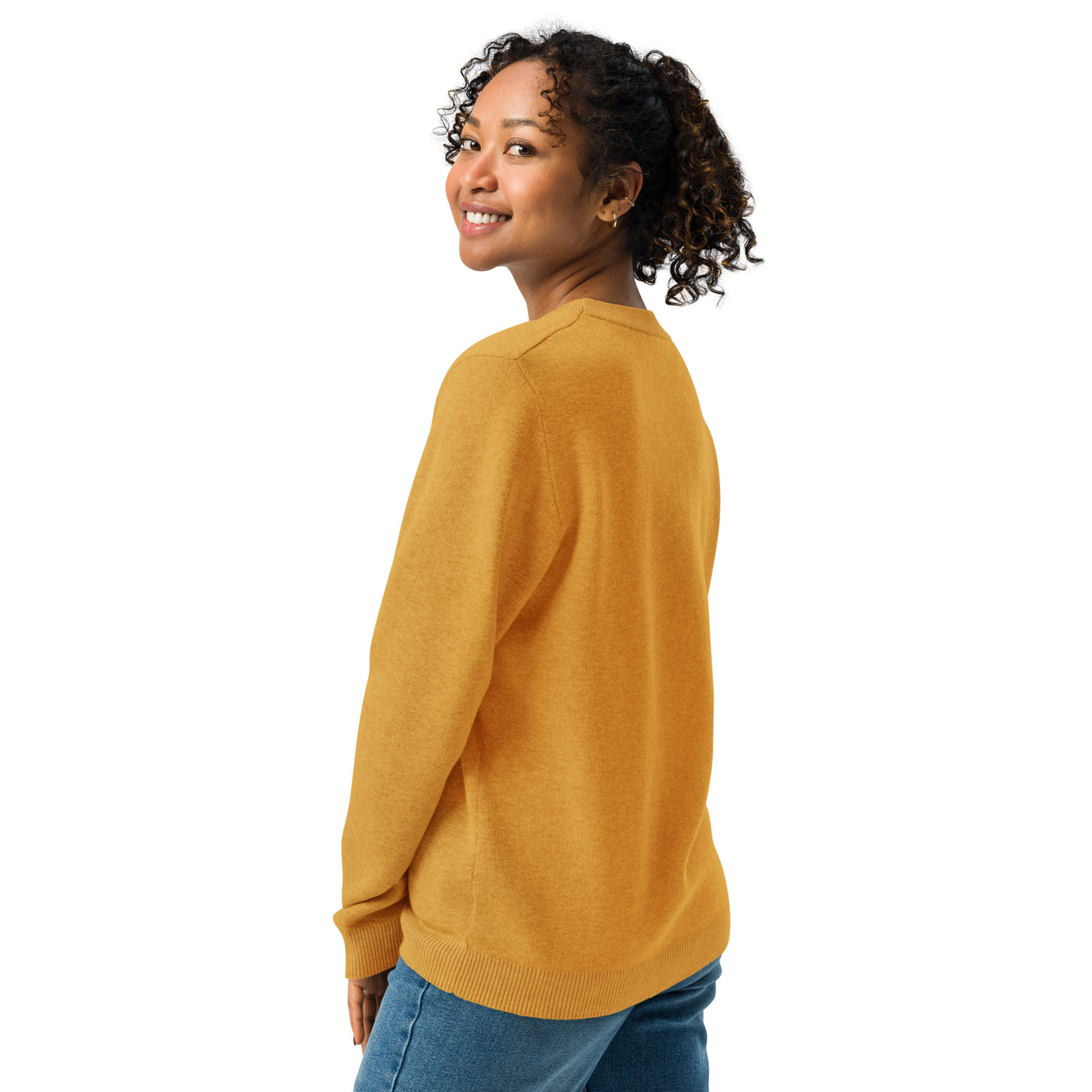 The Watchers Crewneck Sweater | Mustard & Gray
