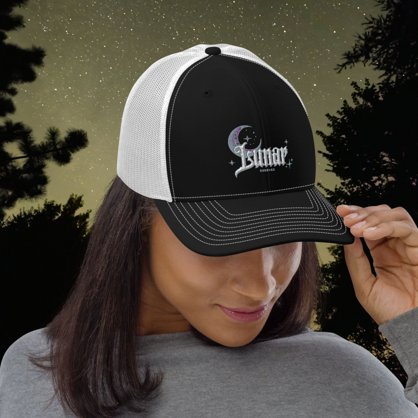 Lunar Observer Mesh Back Trucker Hat