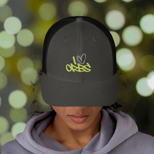 "I Love Orbs" Trucker Cap