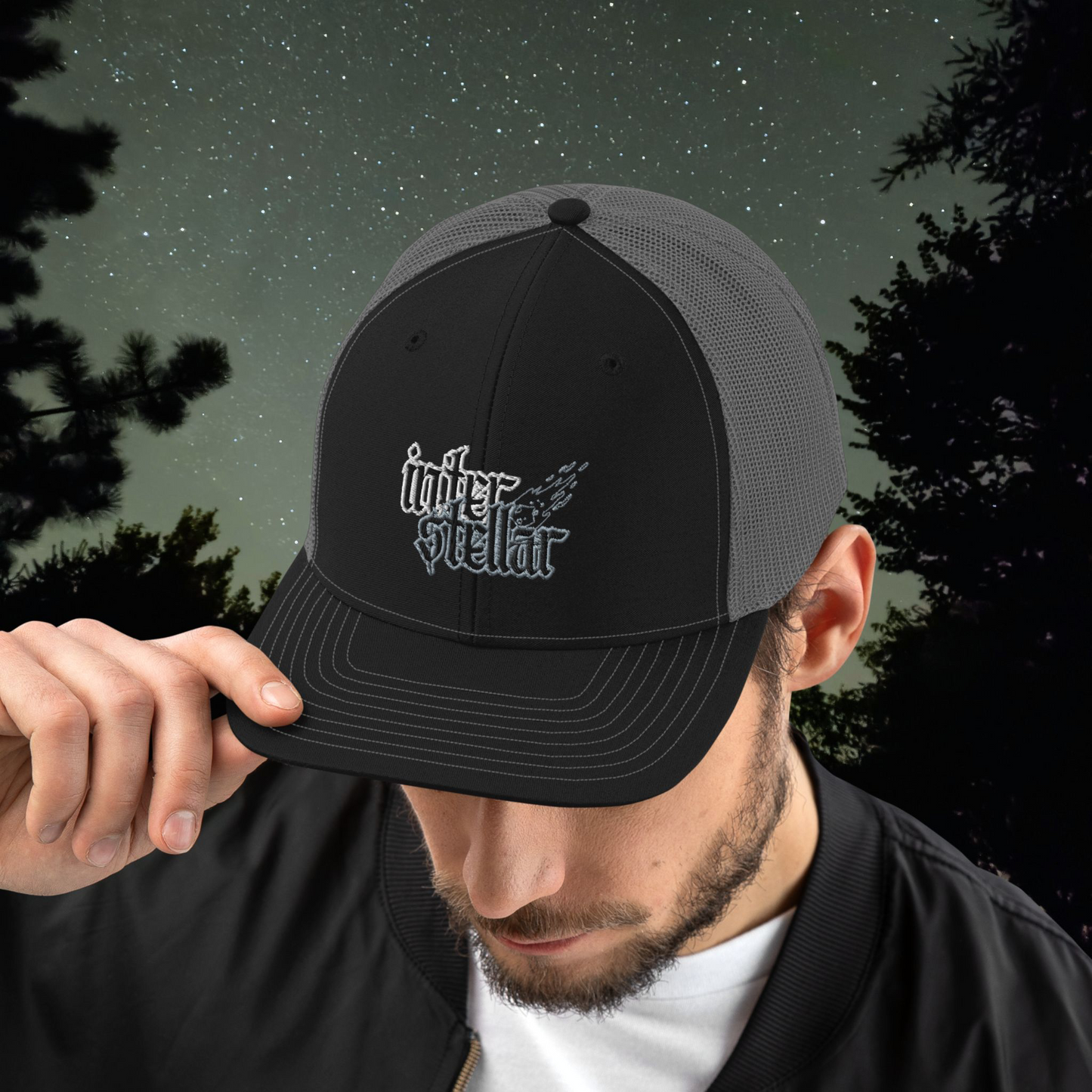 Interstellar Visitor Mesh Back Trucker Hat