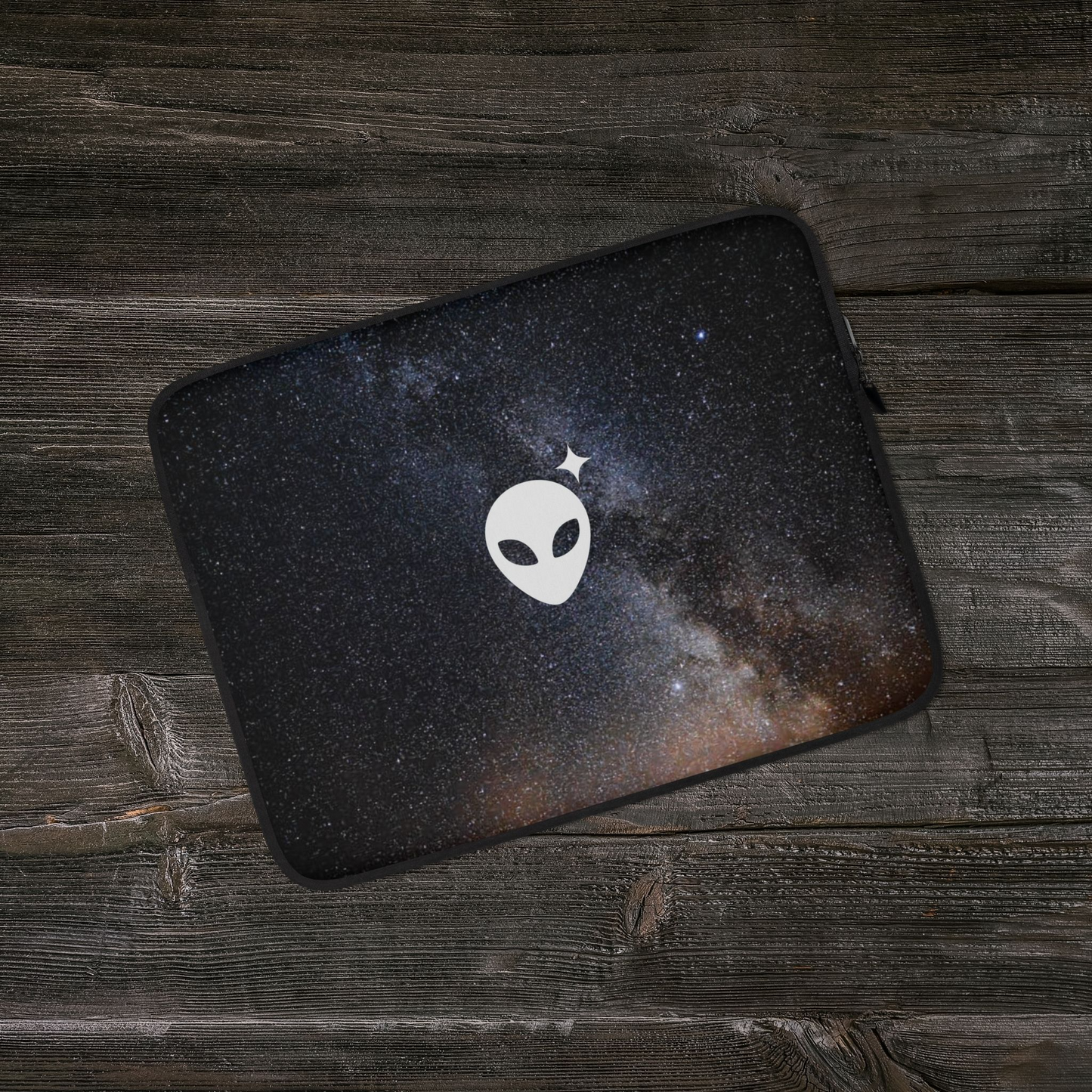 Alienhead Galaxy Print Laptop Sleeve