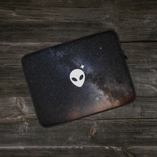 Alienhead Galaxy Print Laptop Sleeve