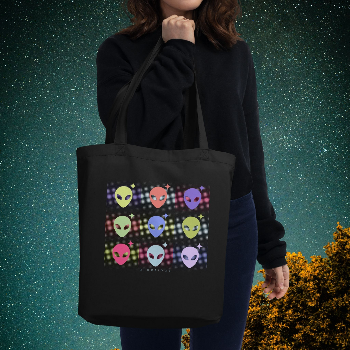 Alien Greetings Tote | Organic Cotton