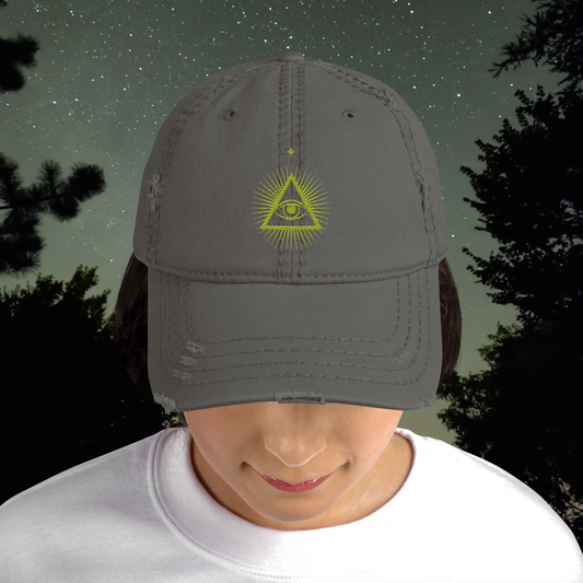 The Watchers Dad Hat | Meteorite Gray & Cosmic Lime