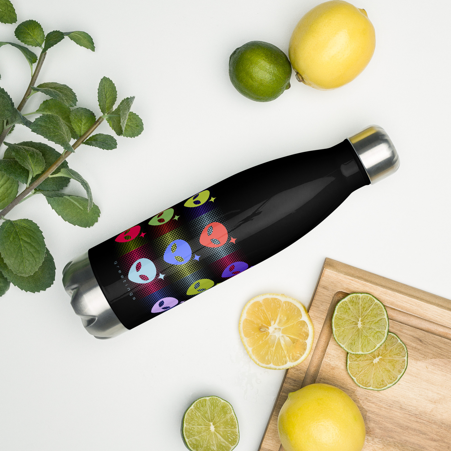 Alien Greetings Water Bottle