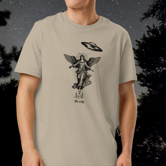 The Lady T-Shirt | Black Graphic | Organic Cotton