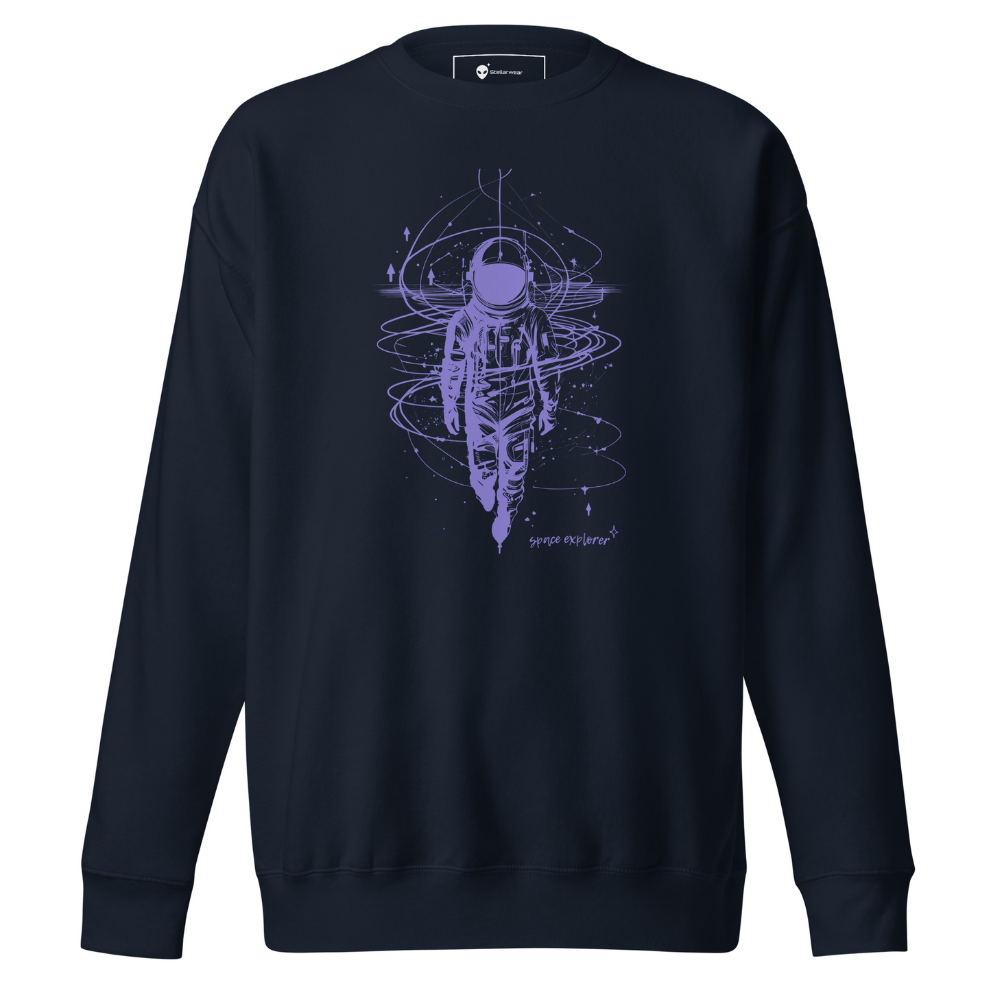Space Explorer Sweatshirt | Deep Space Blue & Lunar Lavender