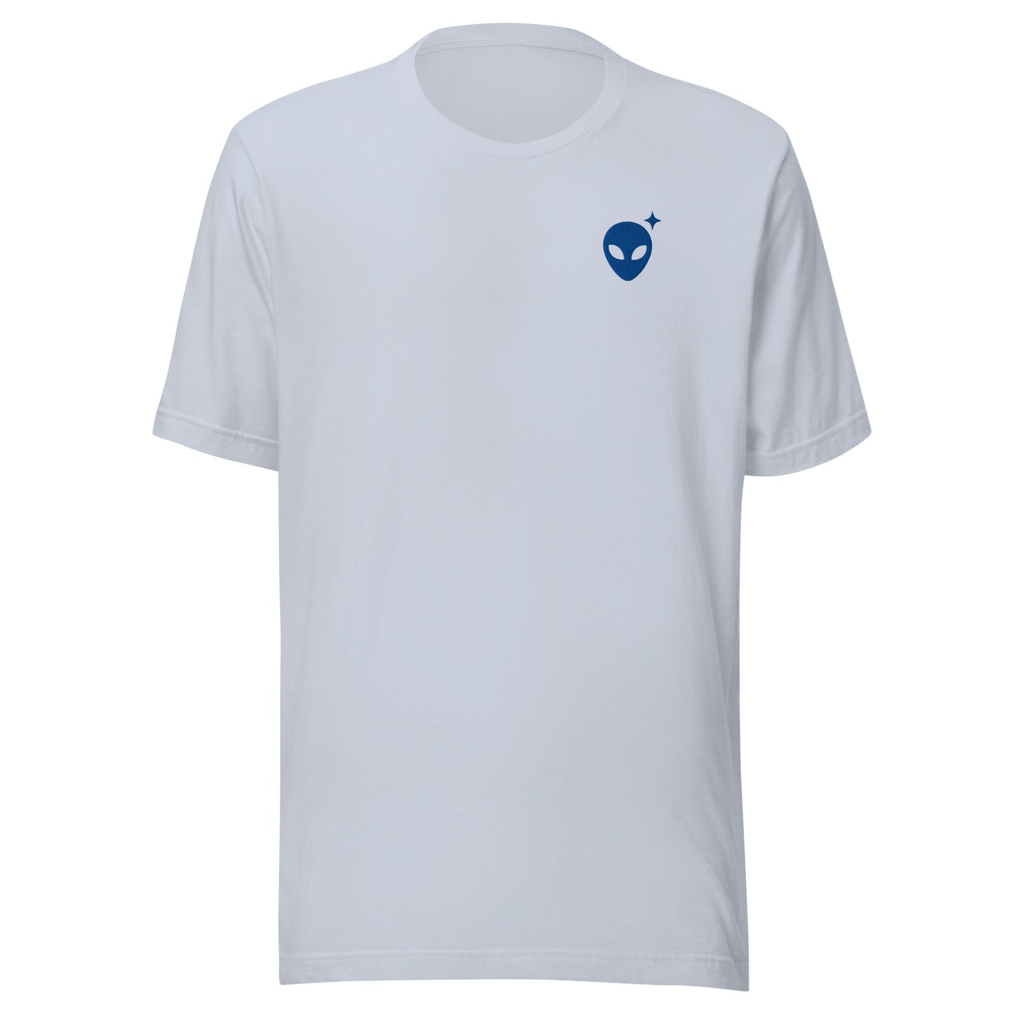 Light Blue T-Shirt with Royal Blue Alienhead