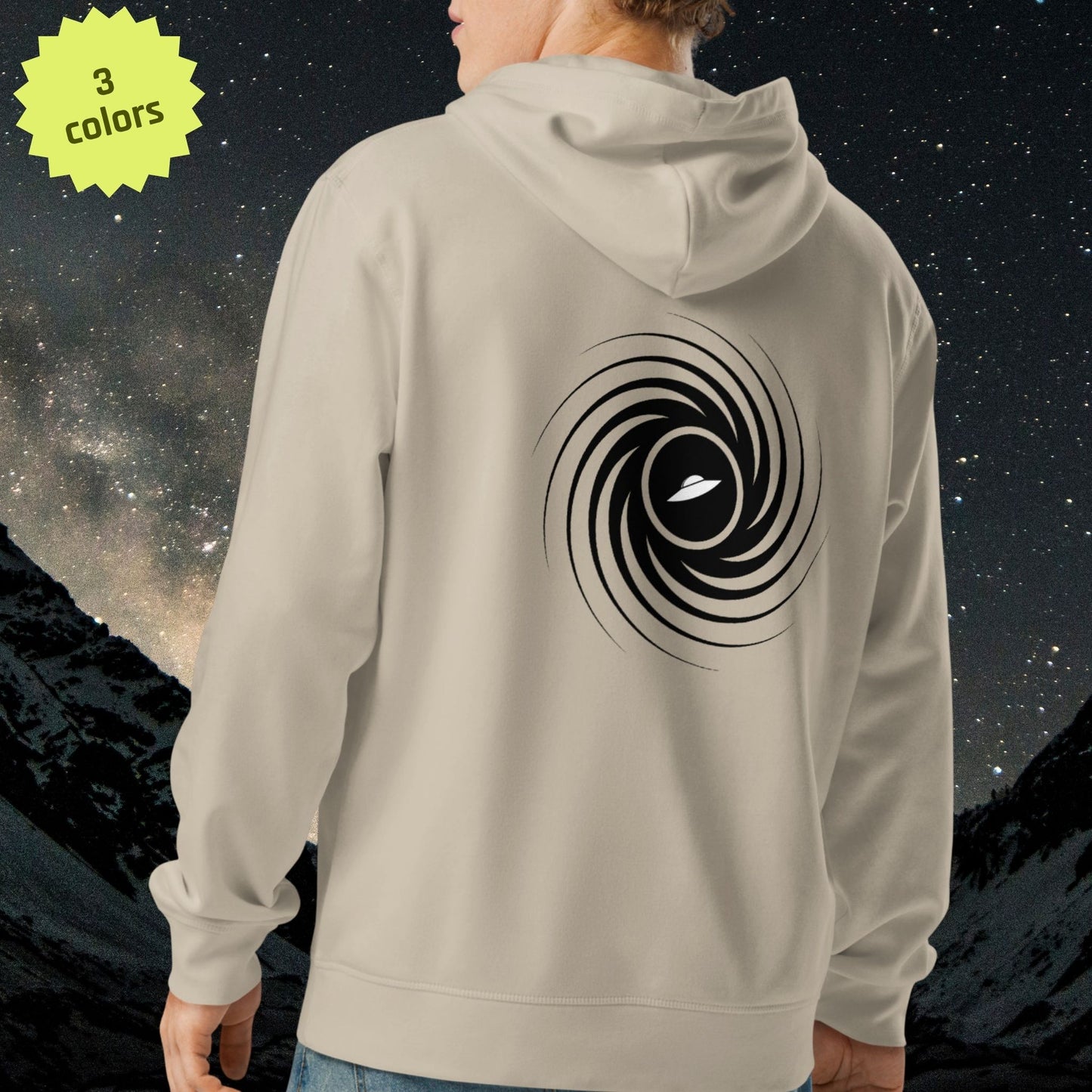 Cosmic Vortex Hoodie | Organic Cotton