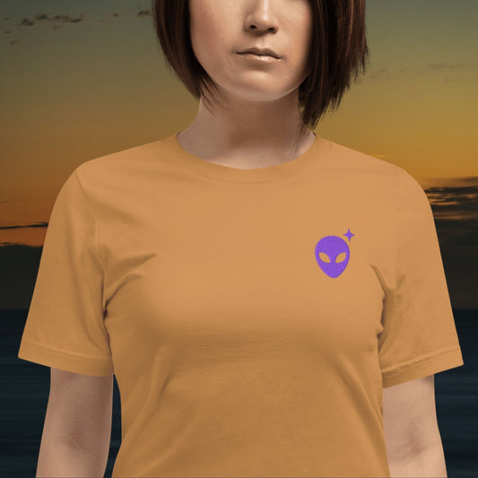Toast T-Shirt with Purple Alienhead